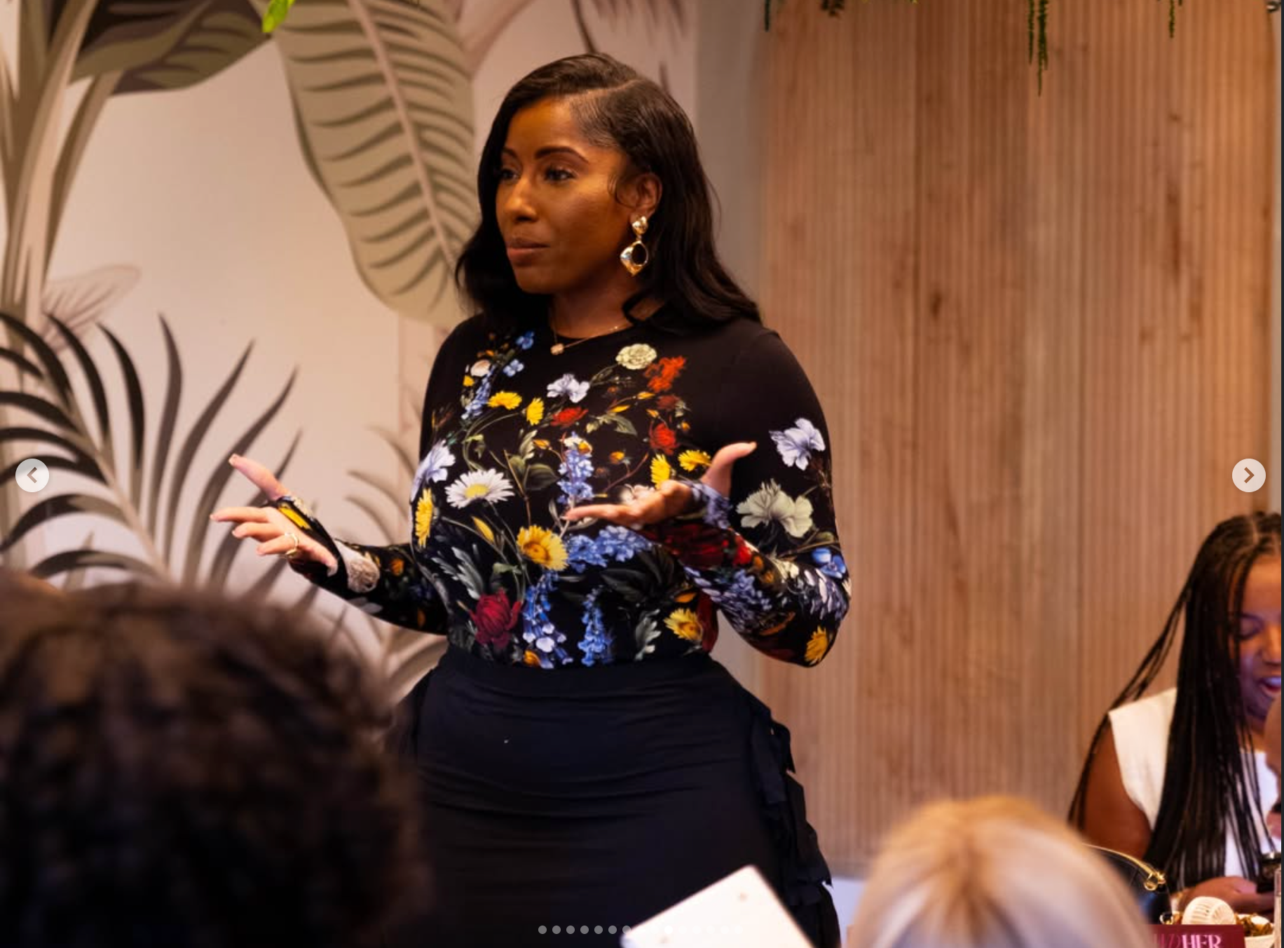 A founder speaking to the room